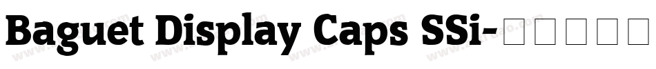 Baguet Display Caps SSi字体转换